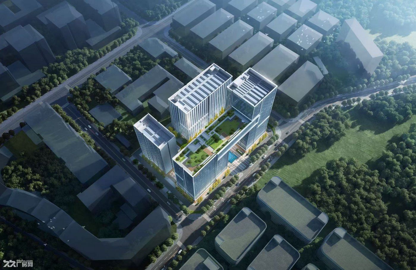 许村新地标性高端产业园，近临平！高端写字楼+生产厂房出租！ - 2