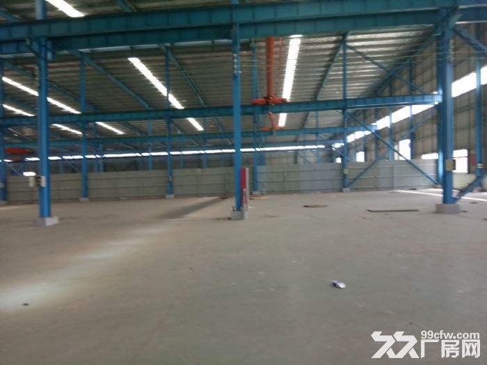 汊河开发区4跨6500平厂房出租高12米，有行车，可分租 有精装办公室宿舍  可 - 2