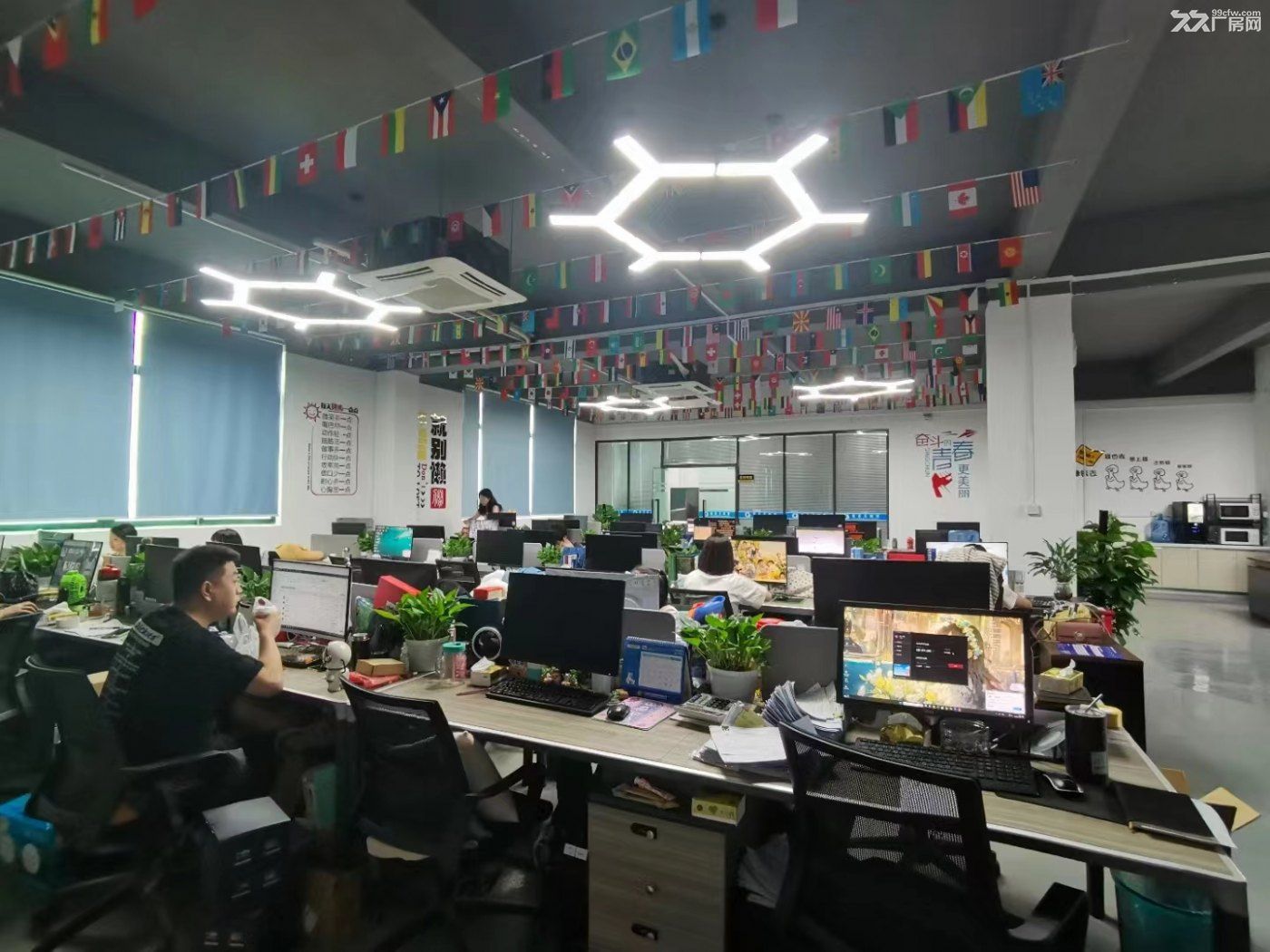 大浪商业中心 阳台山地铁口2000平 精装修办公厂房 - 2