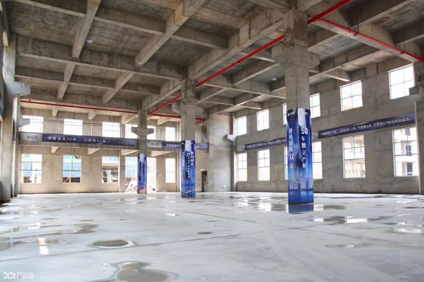 即买即用，带5吨牛腿双层框架厂房，50年独立产权，高速路口 - 2
