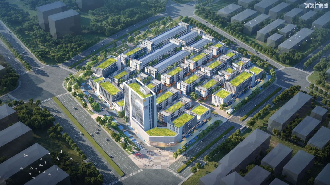 万马（烟台）产业港，带露台的框架厂房