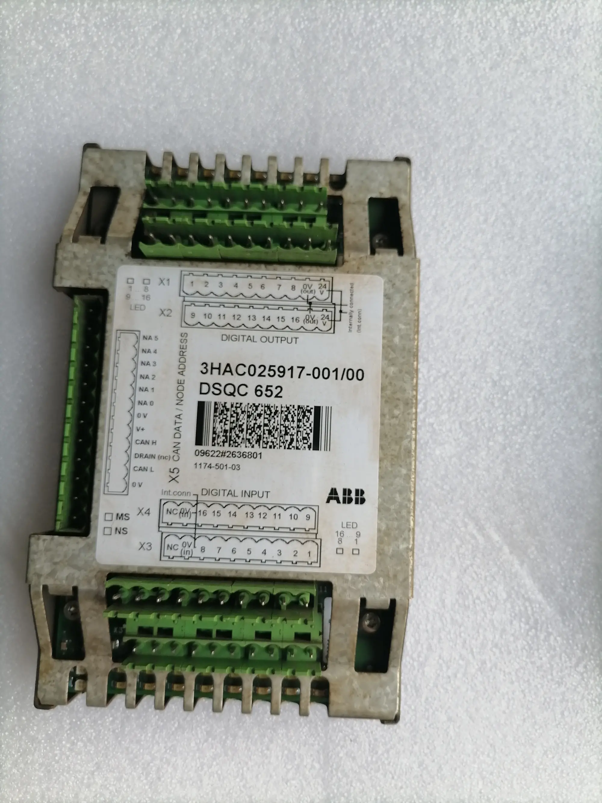 工业机器人配件IO模块DSQC652 3HAC025917-001维修