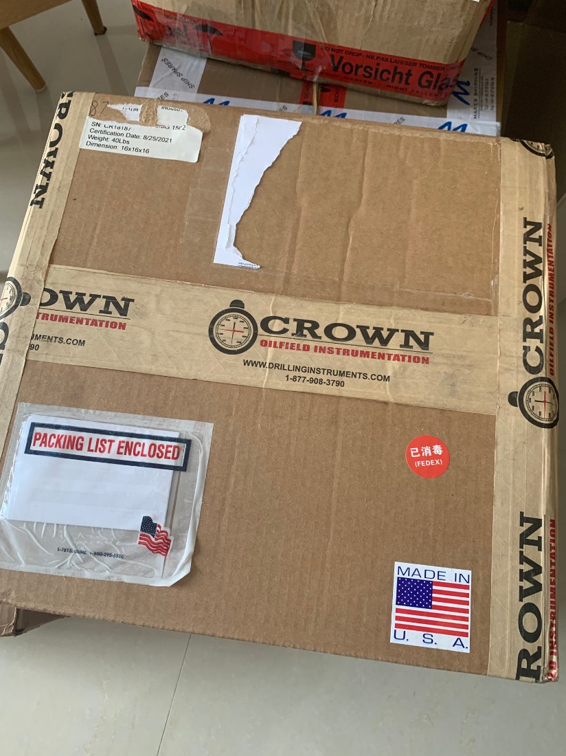 CROWN 立管压力表 CUMG1-1000 - 2