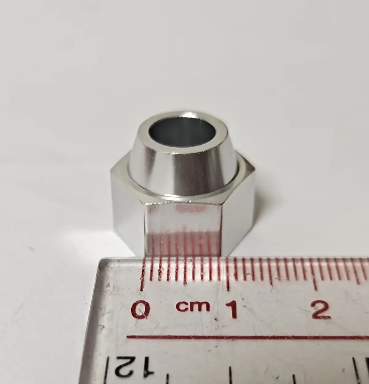 细牙六角法兰铝螺母-M12 - 2