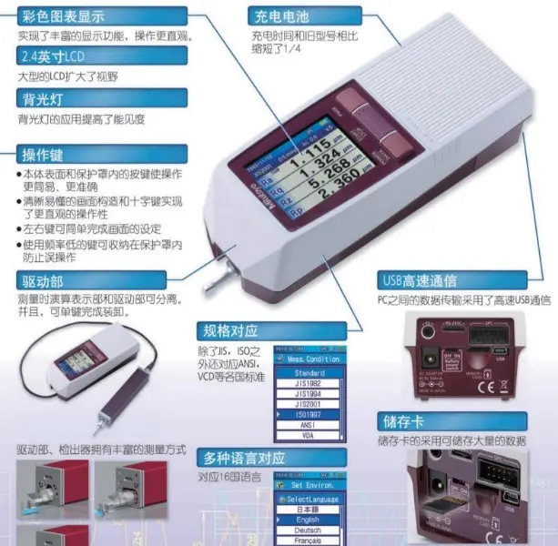 日本三丰SJ-210粗糙度仪