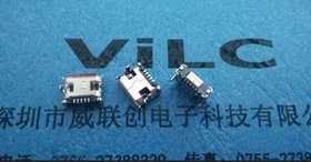 MICRO 5P B型 脚距7.2DIP 母座 加长脚 卷边 电镀镍