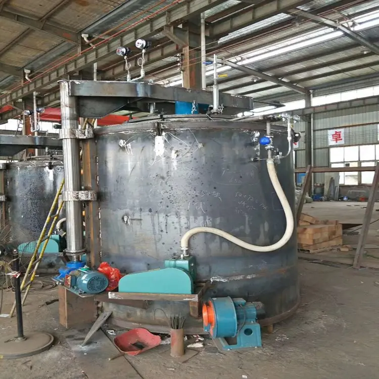 浙江长兴120kw新型编程氮势控制氮化炉 井式模具渗氮炉