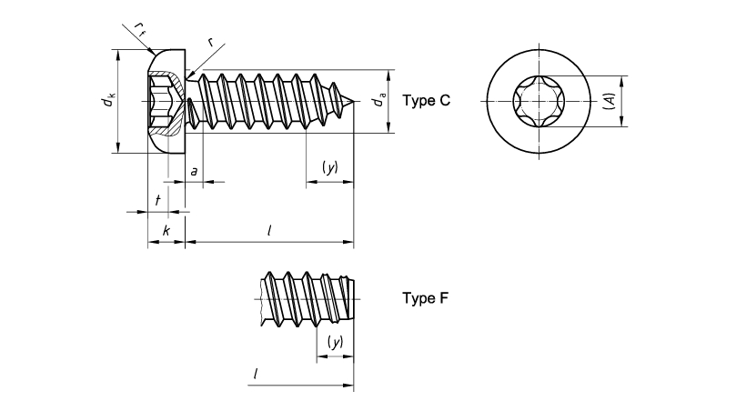 ISO14585内六角花形盘头自攻螺钉 - 4