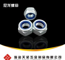天紧 现货供应高品质尼龙螺母尼龙锁紧螺母 DIN985 镀锌螺母