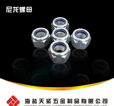 天紧 尼龙锁紧螺母DIN985尼龙螺母 六角锁紧