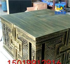 风景区造型电镀拉丝矮柱灯 仿云石仿古铜柱头灯防水庭院灯景观灯