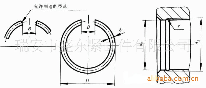 孔（轴）用钢丝挡圈 GB895.1-GB895.2 - 2