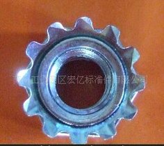 供应六角带齿螺母/不锈钢带齿螺母/带齿垫螺母/异形螺母/规格齐全