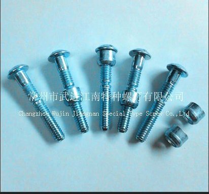 江南螺钉厂 直径6.4x8环槽铆钉,LB6L-BR-S8-5G,蓝白锌