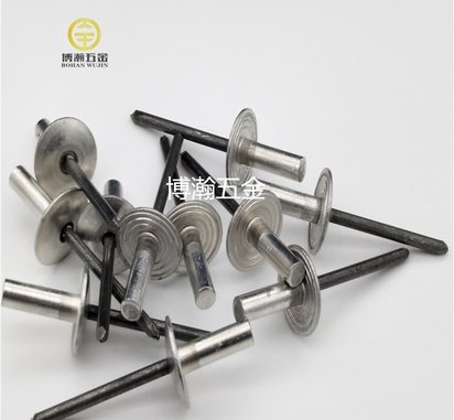 大帽沿抽芯铆钉封闭圆头铝拉钉大头拉钉