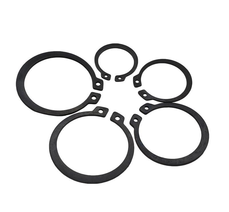 28φ30φ32φ34碳钢轴卡发黑GB894.1轴用挡圈现货供应 - 3