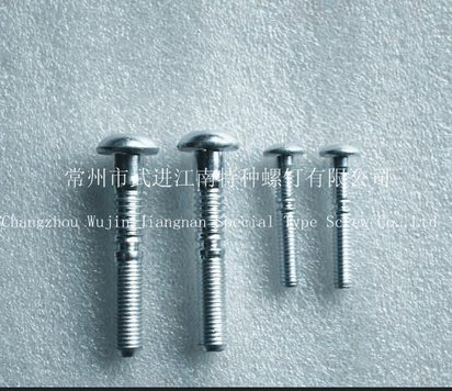 江南特种螺钉厂 半圆头铝环槽铆钉，洗白