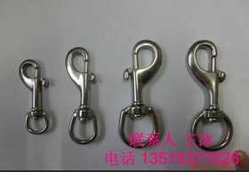 厂家直销,扭转弹簧卸扣,不锈钢双头钩