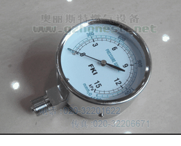 供应台湾FKI压力表0-15KPA0优质天然气专用表