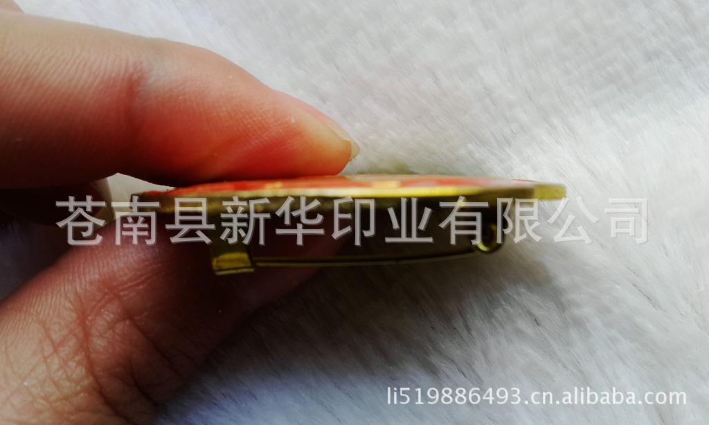 定做高档金属胸牌 镀金/铐漆/压铸徽章 铜胸牌 办公徽章 - 4