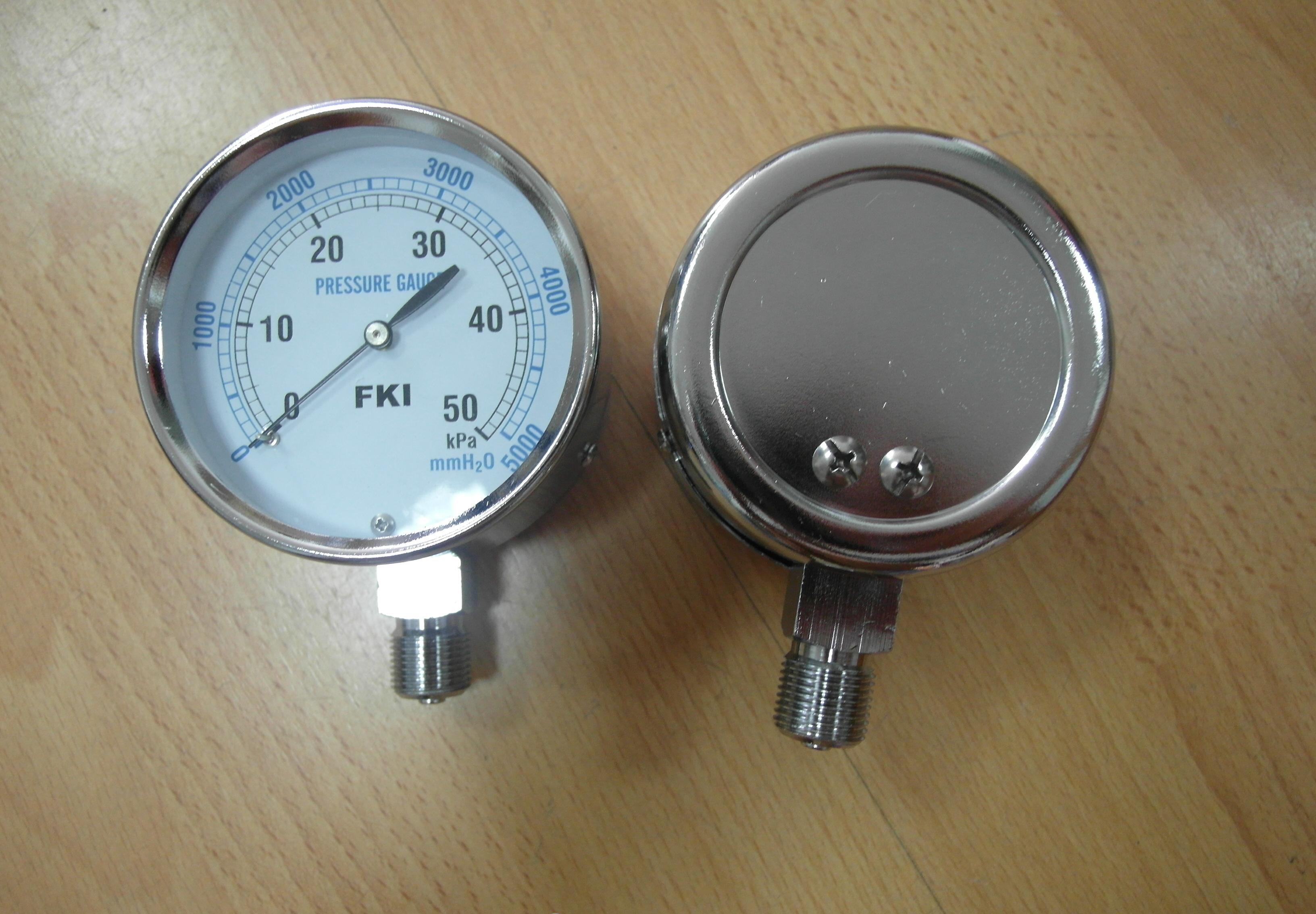 供应台湾FKI台湾FKI压力表,0-10kpa(0-1000mmH20) - 3