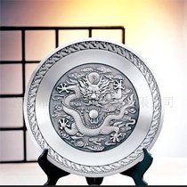 供应纯锡坊福盘(镀金)、纪念锡工艺品、锡盘、