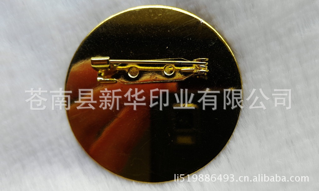 定做高档金属胸牌 镀金/铐漆/压铸徽章 铜胸牌 办公徽章 - 3