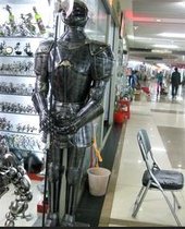 金属机器人 酒吧装饰 欧式摆件 欧式铁艺 铠甲武士模型