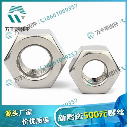 不锈钢 合金钢 HG20634细牙 高强度 化工专用六角螺母