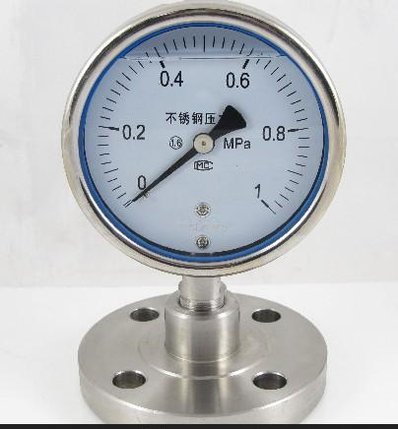供应北京布莱迪YTNP-100HF2法兰式耐震隔膜压力表