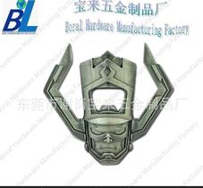 游戏家机器人形状锌合金压铸镀古开盖起子