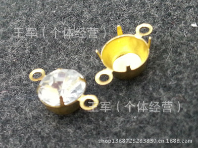 亚克力树脂玻璃平底钮扣脚底 塑料电镀脚底 - 3