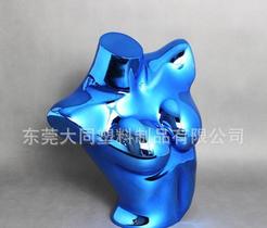 电镀内衣女模特半身, 电镀模特,金属模特