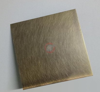 机械乱纹不锈钢镀铜发黑板 304镀铜做旧板来样加工定制