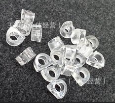 亚克力树脂玻璃平底钮扣脚底 塑料电镀脚底