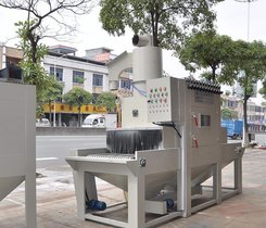 安徽输送式喷砂机 铝合金外壳自动喷砂机