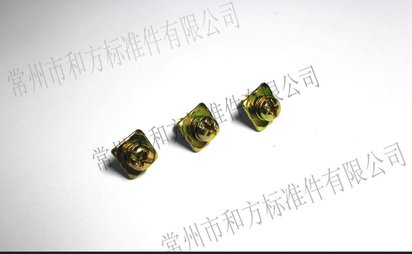 十字槽小盘头三组合螺钉（方垫片）