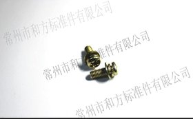 十字槽小盘头三组合螺钉(圆垫片)