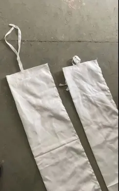 阴极滤袋氧化车间电镀专用加厚拉毛滤布耐酸碱阳极袋滤芯袋钛蓝袋