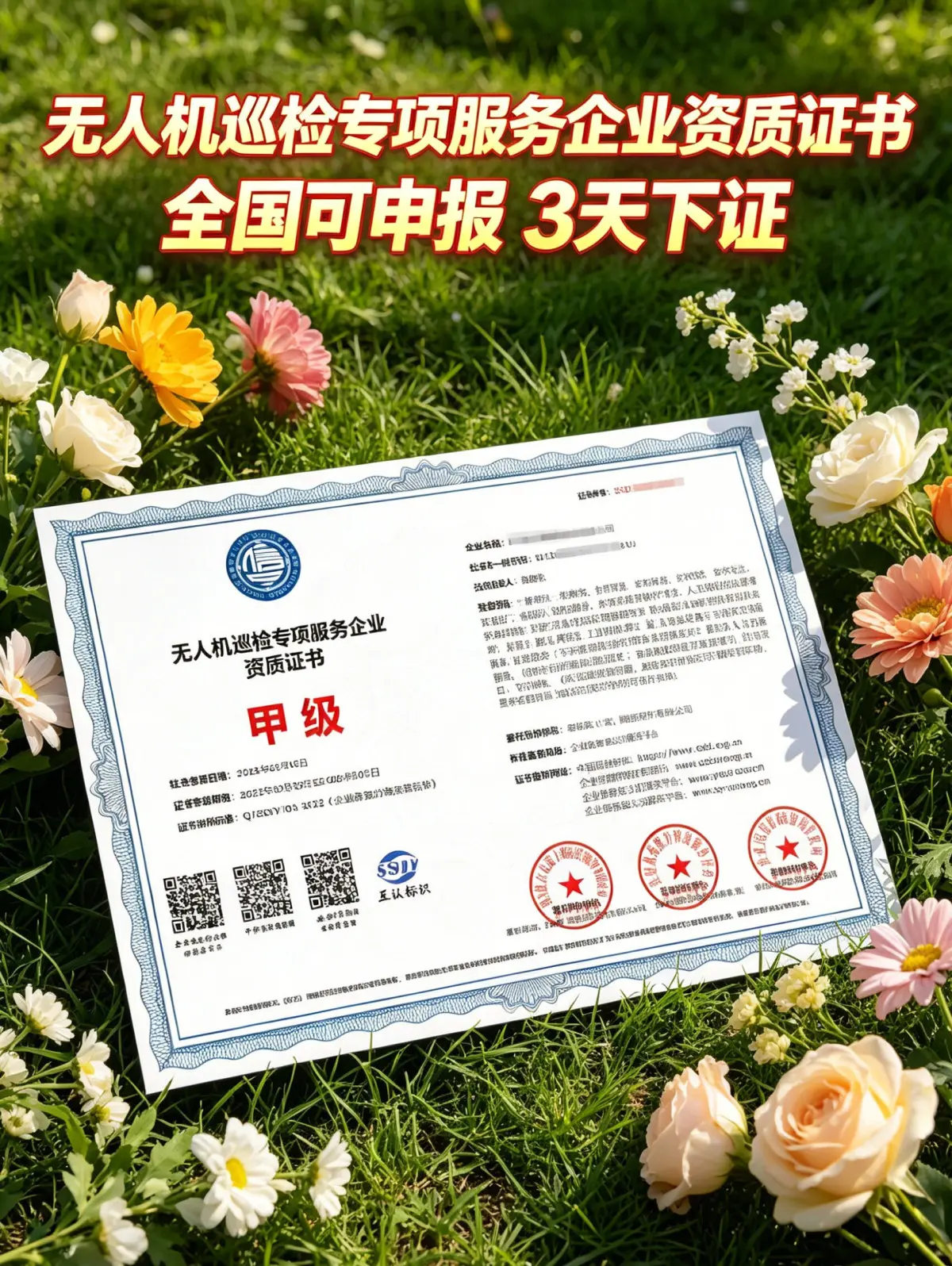 无人机巡检专项服务企业资质证书 (3)