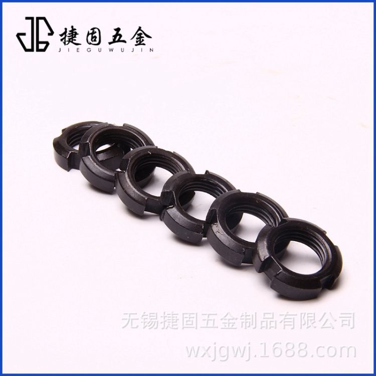 厂家直销国标圆螺母812圆形开槽止退螺母M12M14M16M18M27M30-200 - 2
