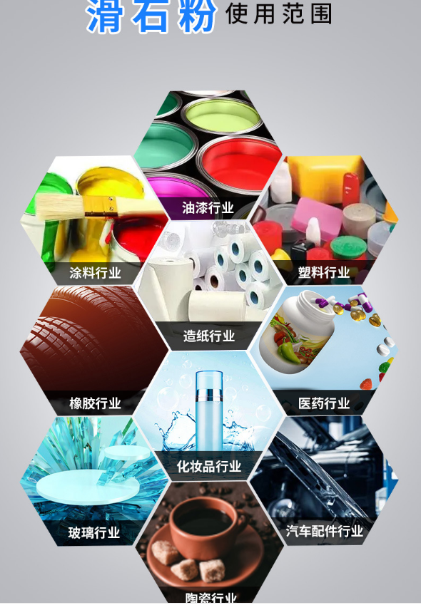 供应胶皮填料橡胶垫圈滑石粉 塑料橡胶电线电缆1250目滑石块 - 3