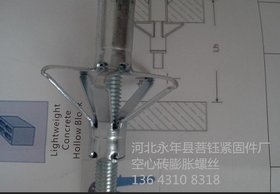 m8*80空心砖膨胀螺丝,螺钉 空墙体专用膨胀螺栓 胀钉