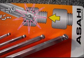 供应日本Asahi 9支套装 1.5-10mm 扳手 内六角扳手