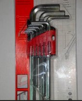 供应9件套球头镀铬插卡内六角扳手 内六角扳手 内六角扳手6mm