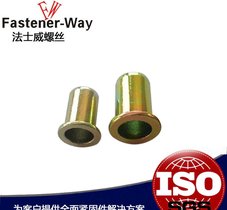 碳钢 M3-M12平头拉铆螺母 圆形带槽柱纹铆螺母