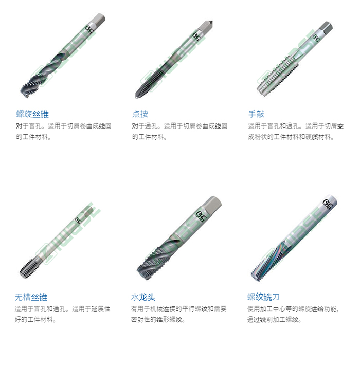OSG欧士机 挤压丝锥 盲孔通孔加工/用于延展性好的材料 D-GDN - 3