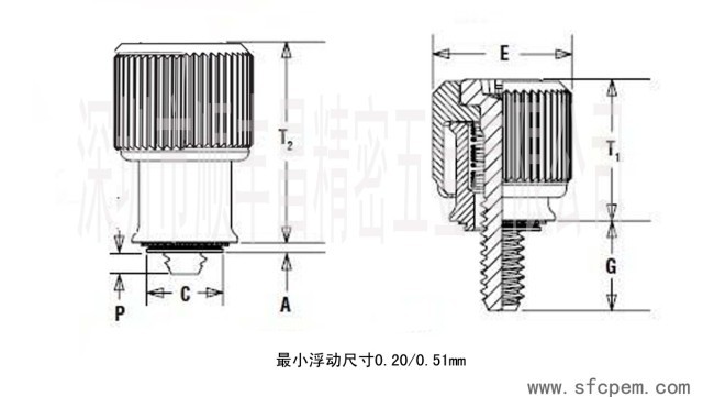 供应压铆式弹簧螺钉 松不脱螺钉 组合螺钉PF11-M3-13 紧固件螺丝 - 2