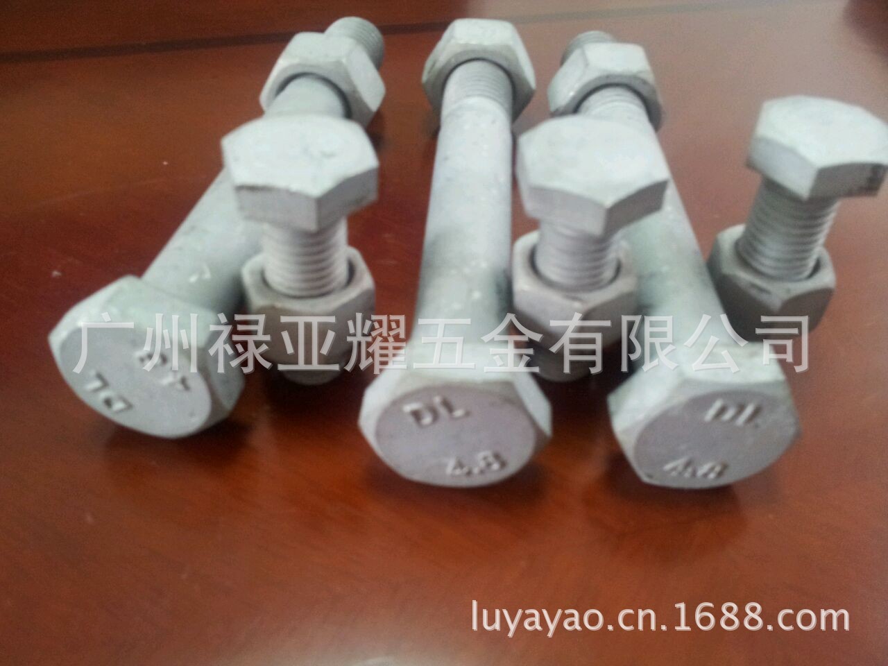 广州禄亚耀热镀锌厂家直销, 外六角螺栓 高强度螺栓 热镀锌螺栓 - 4