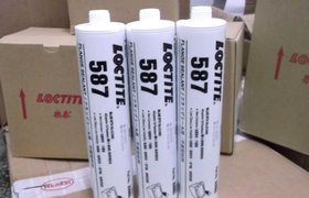 Loctite乐泰587胶水 RTV硅橡胶平面密封胶 耐高温粘合剂 300ML